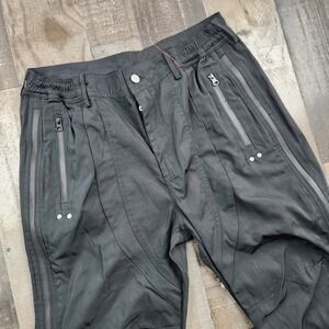 FARFROMWHAT CALM WAVE AREA COMPANY size L Large Black Utility Tech Cargo Pants